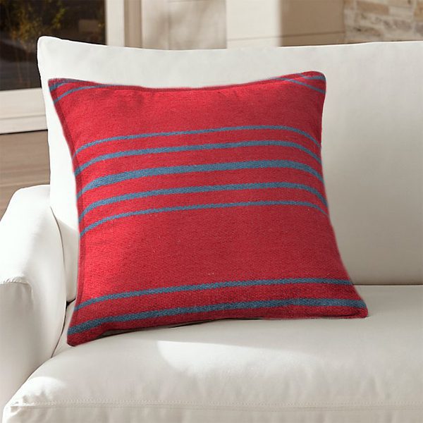 Luxury Striped Wool Cushion