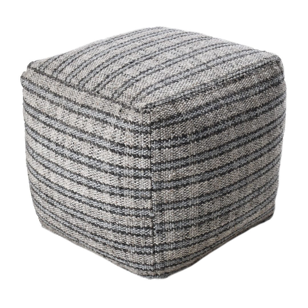 Recycled Multi Blanket Pouf